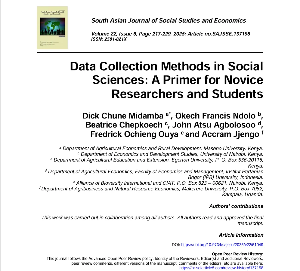 Data Collection Methods in Social Sciences